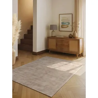 vikosa Teppich Jane beige, B:200cm H:10mm L:300cm, Viskose, Teppiche, Teppich