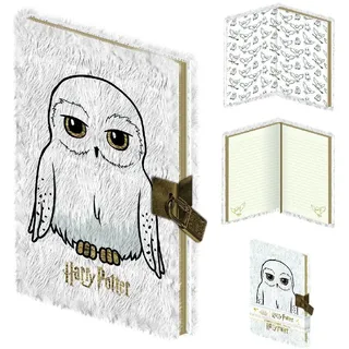 Pyramid Europe GmbH HARRY POTTER Notizbuch, DIN A5 linierte Seiten (Fluffy Hedwig Design) - Offizielles Lizenzprodukt