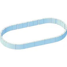 KWAD Poolwandisolierung »Protector T60«, für Ovalformbecken der Größe 490x360x132 cm, weiß