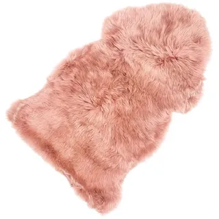 Sitzauflage Lammfell rosa, 5x95x50 cm