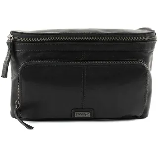 Spikes & Sparrow Gürteltasche echt Leder schwarz
