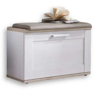 Landscape Schuhbank 76 x 50 x 38 cm weiß / weiß