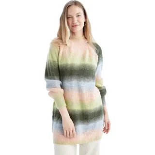 DeFacto Lang Hemden mit Langarm Tunic Hemden Green,XS