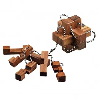 Chinesischer Teufel - 6 Puzzleteile - Denkspiel - Knobelspiel - Geduldspiel