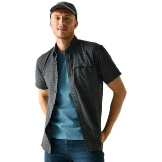 Regatta Mindano Kurzarmhemd - Dark Storm Triangle Print - 5XL