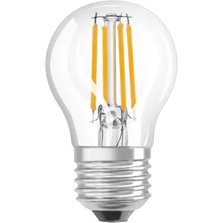 LEDVANCE Smarte LED-Lampe mit Bluetooth, Klares Filament E27 Leuchtmittel mit Tropfenform,Dimmbar,Warmweiß (2700K) ersetzt herkömmliche 40W Glühbirnen, steuerbar mit Google & Alexa, 1 Stück (1er Pack)