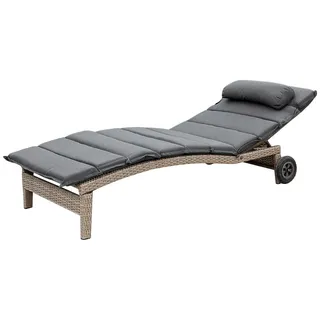 Merxx Adalusia Sonnenliege 205 x 80 x 38 cm Braun