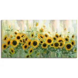 Artland Wandbild »Sonnenblumenwiese«, Blumen, (1 St.), als Leinwandbild, Wandaufkleber in verschied. Größen, gelb