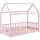 Kinderbett Marli 80 x 160 cm Kiefer massiv lackiert Rosa