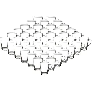 van Well Tasse »Kaffeebecher Teebecher Nordic 300 ml 48er Set transparent«, farblos