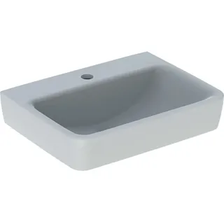 Geberit Renova Plan, Handwaschbecken, 50x38 cm, 1 Hahnloch, ohne Überlauf, 501629, 501.629.00.1 - Weiß