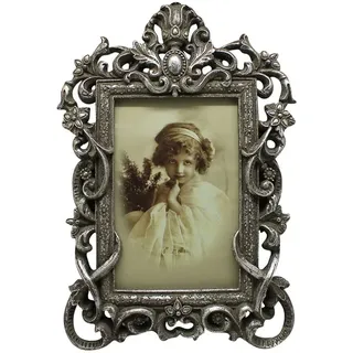 Biscottini Vintage Bilderrahmen 25 x 18 cm | Bilderrahmen | Antik-Finish Tisch-Bilderrahmen | Tischbilderrahmen | Vintage Rahmen