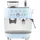 50s Style Espressomaschine Pastellblau mit Mahlwerk