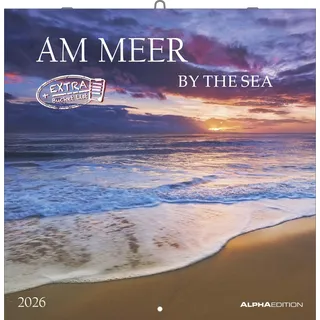 Neumann Alpha Edition - Am Meer 2026 Broschürenkalender, 30x30cm, Wandkalender mit Platz für Notizen und Termine, Bilder rund ums Meer, Monatsübersicht und Ferientermine DE/AT/CH