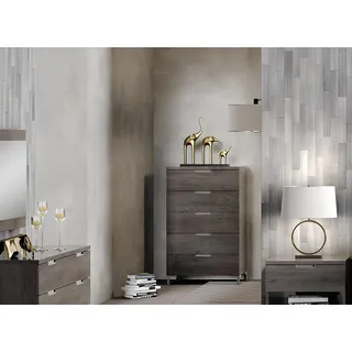 Kommode Kommoden Kommodenschrank Holzschrank Wohn Zimmer Holz Design Sideboard - Grau