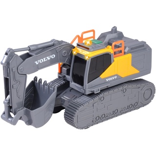 dickie-toys Dickie Toys - Volvo Tracked Excavator – 23 cm großer Kettenbagger, Bagger mit Licht, Sound, Freilauf, Baustellenfahrzeug für Kinder ab 3 Jahre