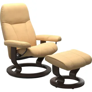Stressless Stressless® Fußhocker »Consul« mit Classic Base, Gestell Wenge, gelb
