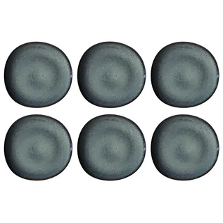 CREAFLOR HOME Villeroy & Boch Lave GRIS Speiseteller Ø 28cm 6er Set grau Steingut