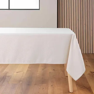 Douceur d'Intérieur Artea Tischdecke, rechteckig (140 x 240 cm), Natur, Jacquard