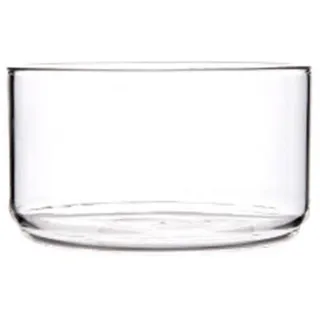 Cabilock Salatschüssel Glas Rührschüssel Runde Transparente Dessertschalen Obstschale Hitzebeständige Glasschale Tiefe Schale für Süßigkeiten Obst Dessert Weihnachten Tischdeko(Ohne Deckel)