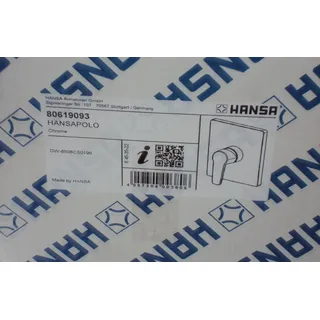 Hansa HANSAPOLO Einhandmischer für 1 Verbraucher Chrom 80619093