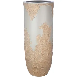 Gilde Übertopf XXL rund 36 x 90 cm Beige/Grau