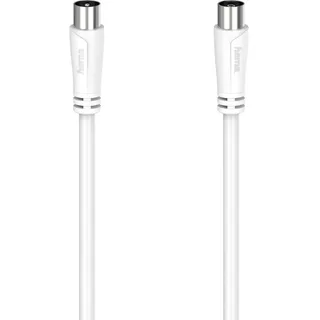 Hama Antennen-Kabel Koax-Stecker - Koax-Kupplung 3 m Weiß