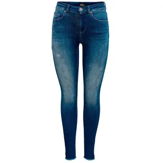 Only Blush Life Mid SK ANK Raw Rea811 Dark Blue Denim S - 32