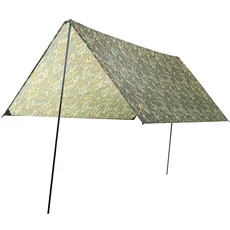 GRAND CANYON ZUNI 3, 3 x 3m Multifunktion Tarp/Sonnensegel inkl. Stangen, Zeltplane, Wasserdicht, UV50+ Schutz, Biwak, Camping, Outdoor, Garten
