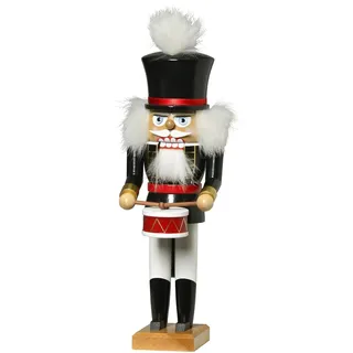 Nussknacker Trommler 32 cm NEU Holzfigur Erzgebirge Nußknacker