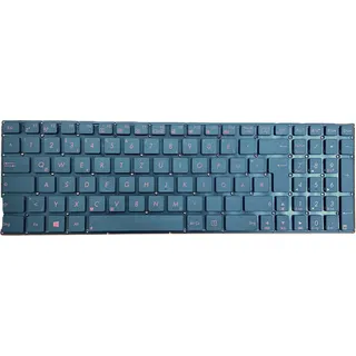 DEUTSCHE - Tastatur Schwarz mit Rot beschriftet kompatibel für Asus R753UA-T4170T - Schwarz