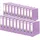 Original Falken 20er Pack PP-Color Kunststoff-Ordner. Made in Germany. 8 cm breit DIN A4 flieder Ringordner Vegan Aktenordner Briefordner Büroordner Plastikordner Schlitzordner