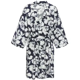 LASCANA Damen Kimono blau-gemustert Gr.36/38
