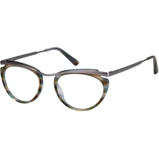 Savile Row Brillengestell (Model SRO-027-107) für Damen, Katzenauge, gefertigt aus Acetate (inklusive Brillenetui)