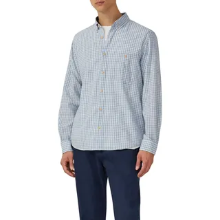 s.Oliver Regular Fit: Kariertes Baumwollhemd mit Struktur und Button-Down-Kragen