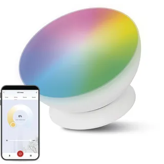EMOS - Smarte LED Ambientbeleuchtung mit App - Helligkeit max. 330 lm, RGB und CCT Farbwechsel - smarte indirekte Beleuchtung kompatibel mit App und Sprachassistenten - inkl. Netzkabel 1,5m - weiß