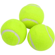 TOPINCN Tennisbälle, 3 Bälle, super Elastizität, Tennis-Trainingsball, hohe Stabilität und Haltbarkeit für Tennis-Wettbewerbe, Tennis-Training oder Training Ihres Haustiers