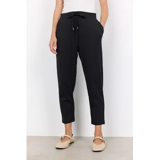 soyaconcept Jogger Pants "SC-SIHAM 2" aus Polyester und Elasthan, elastischer Bund mit Kordelzug, 9999 schwarz