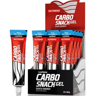 Nutrend Carbosnack with Caffeine Präparat zur Förderung von Sportleistungen Geschmack Blue Raspberry 50 g