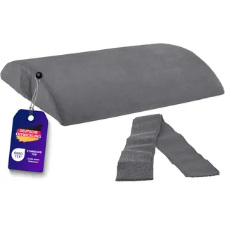 Traumnacht orthopädisches Rücken- / Lendenkissen mit Visco mit viscoelastischem Schaumkern und hautsympathischem Mikorplüsch Bezug, Öko-Tex zertifiziert, produziert nach deutschem Qualitätsstandard