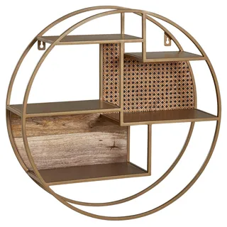 Möbel Boss Wandregal 62 x 62 x 17 cm Braun