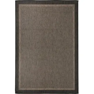 Outdoor-Teppich Flachgewebe 160x230 cm Dunkelbraun - Braun