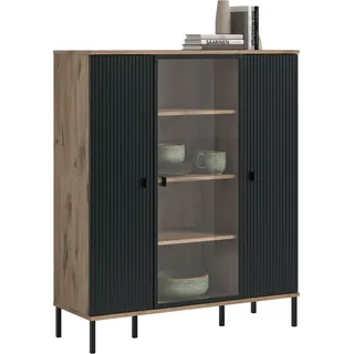 INOSIGN Highboard TREVERK 115 x 137 x 41 cm Schwarz