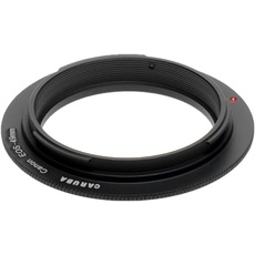 Caruba Reverse Ring Canon EOS 49mm (Objektivfilter Adapter, 49 mm), Objektivfilter Zubehör, Schwarz
