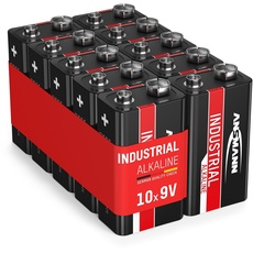 Bild von Industrial Alkaline Batterie 9-V-Block, 10 Stück