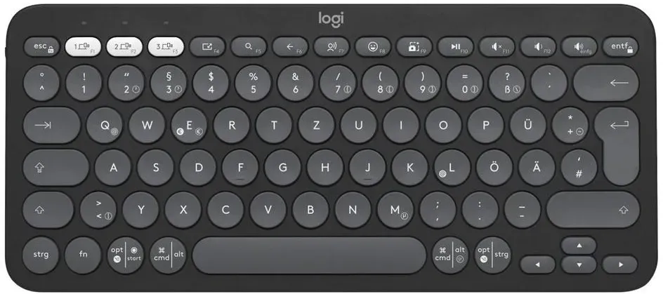 Bild von Pebble Keys 2, schwarz/grau, Logi Bolt, USB/Bluetooth, DE (920-011795)