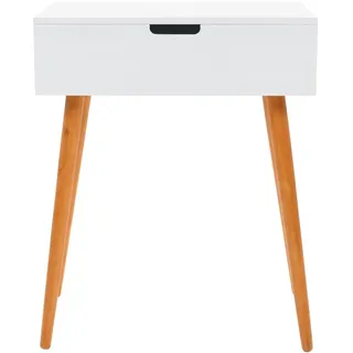 vidaXL Schminktisch mit Spiegel MDF 60 x 40 x 75 cm - Weiß