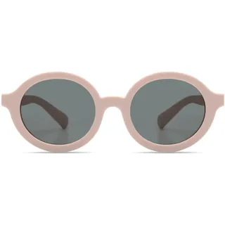 KOMONO Lele JR. Pink Kinder-Runde Sonnenbrille mit UV-Schutz und kratzfesten Gläsern, Für Babys, Kleinkinder, Unisex Mädchen und Jungen im Alter von 1-2