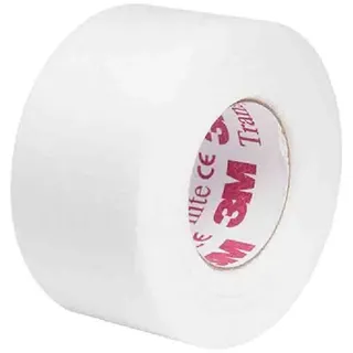 3M Transpore White, Perforiertes OP-Pflaster mit Rayon- und Polyesterrücken, zart, bidirektional aufreißbar, hypoallergen, atmungsaktiv, Größe 25 mm x 9,14 m, Packung mit 12 Rollen