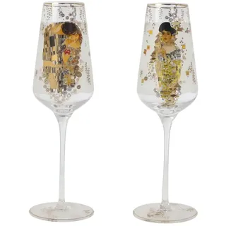 GOEBEL Sektglas Gustav Klimt - Adele & der Kuss
